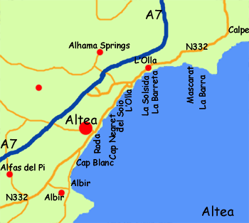 Beaches at Altea, Spain