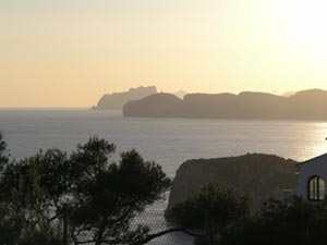Tower at Moraira and calpe Rock