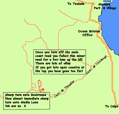 Moraira map